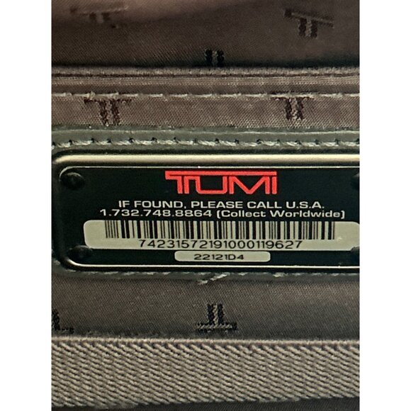 Tumi Expandable Black Nylon Leather Laptop Briefcase Carry On W/Shoulder Strap - Picture 9 of 13